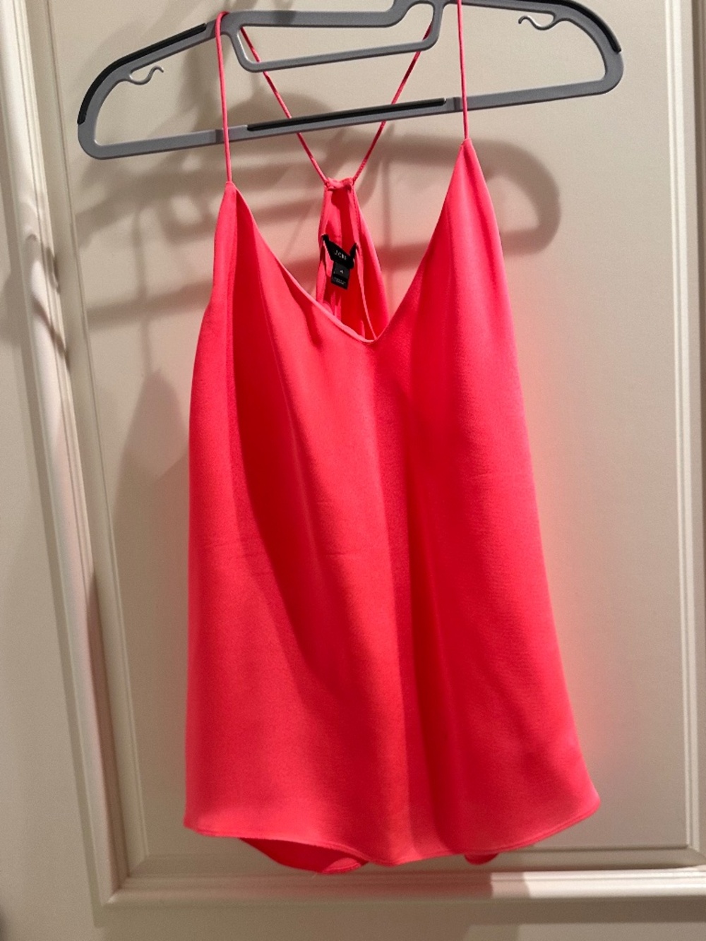 J.CREW ORANGE BLOUSE 100% SILK— SIZE 4